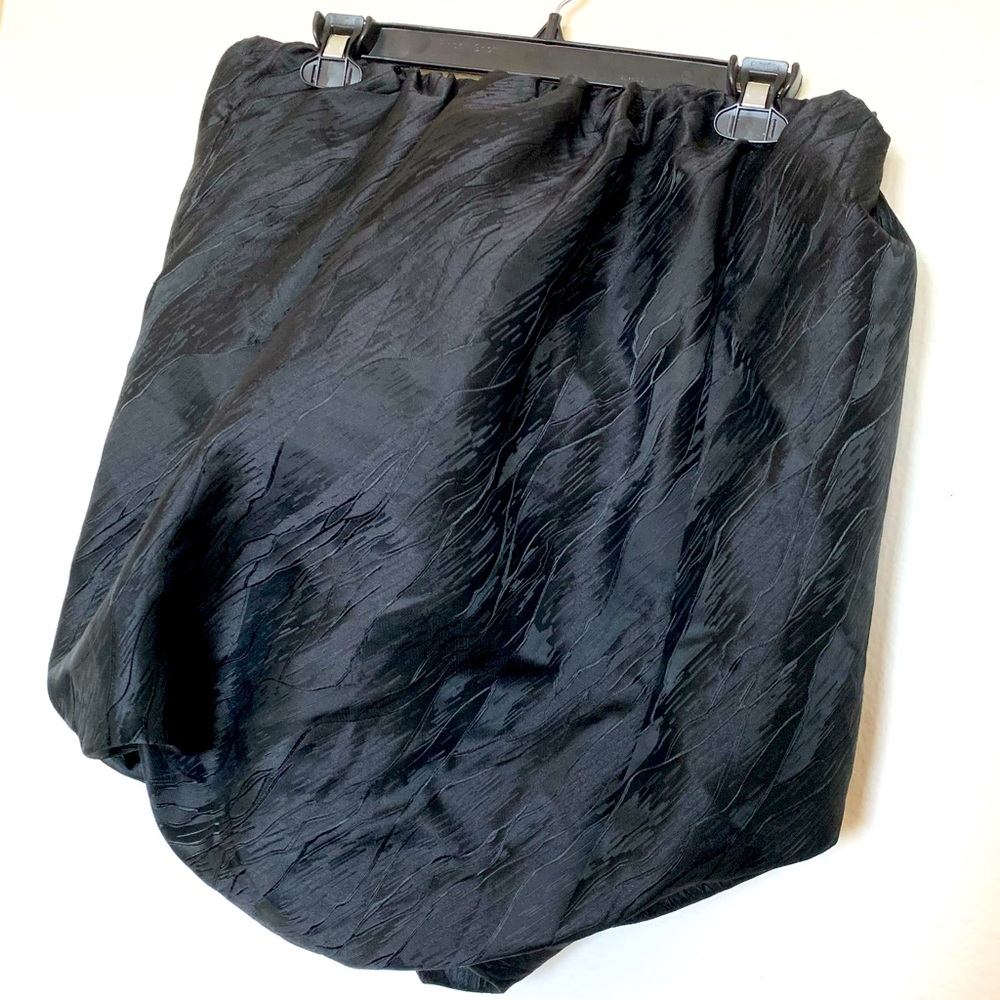 GANNI Black Tulip Couture Mini Skirt